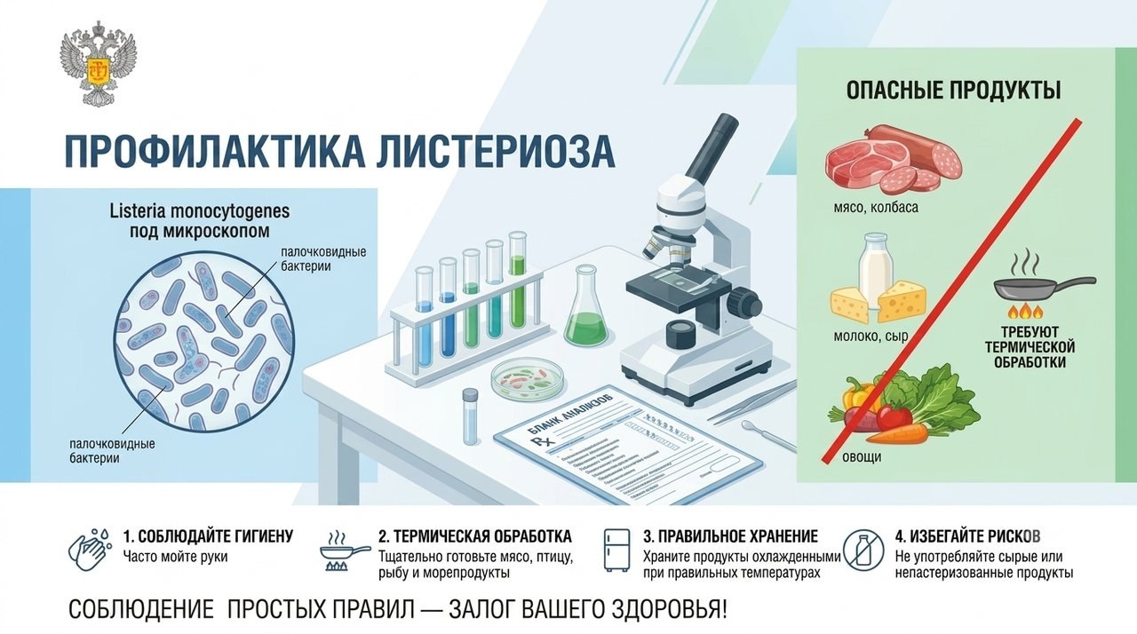 О мерах профилактики листериоза и эпидемиологической ситуации в регионе