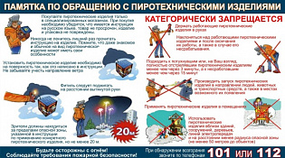 Соблюдайте правила обращения с пиротехническими изделиями