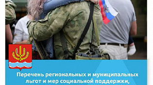 Предлагаем ознакомиться с перечнем региональных и муниципальных нормативных правовых актов, содержащих меры социальной поддержки, предоставляемые в настоящее время военнослужащим и членам их семей